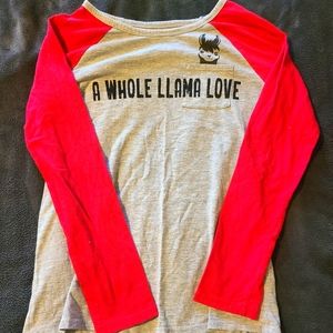 Girls Llama shirt